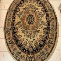 فرش ماشینی بیضی