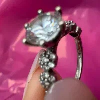 انگشتردو حلقه نقره ۹۲۵عیار