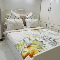 تخت دو‌نفره سفید