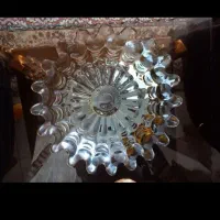 ظرف میوه قدیمی اینه ای زنگاری بسیارزیبا