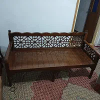 مبل چوبی سنتی ۳نفره چوب راش روس