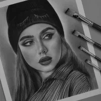 طراحی چهره پرتره سیاه قلم کادو سورپرایز