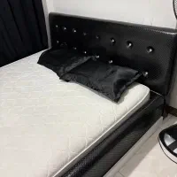تخت دونفره چرم بدون تشک
