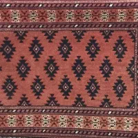 یک جفت پشتی ترکمن دستباف سالم