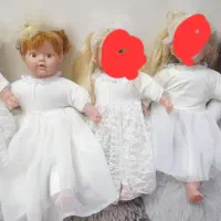 عروسک عروس عروسک دختر لباس عروس عروسک بزرگ ۵۵ سانت