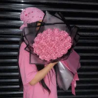 دسته گل روبانی