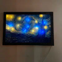 تابلو چراغ دار ونگوگ 70*50