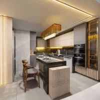 کابینت MDF هایگلس نئوکلاسیک انزو