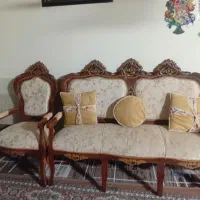 مبل سلطنتی چوبی بامیزعسلی