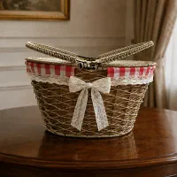 سبد پیک نیک حصیری
