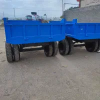 تریلی تراکتور جفت چرخ با شاسی وبیل لودر
