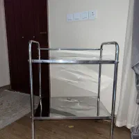 ترولی فلزی استیل دوطبقه