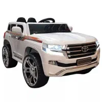 ماشین شارژی لندکروز/* وارداتی سفید رنگ//