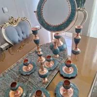 آینه و شمعدان فیروزه کوبی
