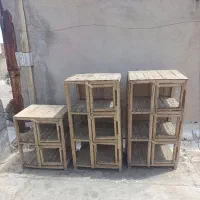 گنجه کجه جفت کن قفس چوبی