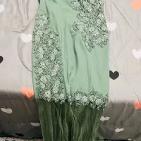 لباس مجلسی دانتل و ترک