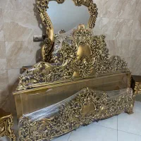 سرویس خواب تمام چوب منبت کامل تمیز