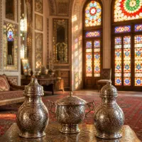 سرویس برنجی قلم دست
