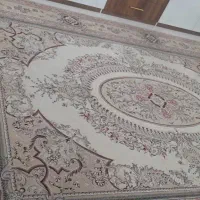 دو  تخته فرش رنگ کرمی رنگ