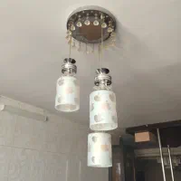 لوستر آشپزخانه کریستالی کاملا سالم