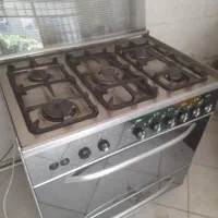 اجاق گاز ۵شعله فردار تمام استیل(فندک سرخود درحدنو)