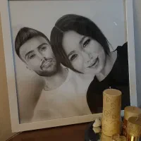 نقاشی چهره، سیاهقلم،  طراحی چهره، کادو، هدیه