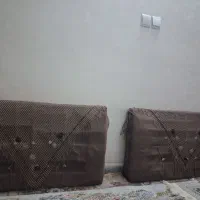 پشتی قهوه ای روشن