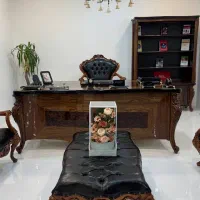مبلمان اداری میز مدیریت کنفرانس سلطنتی چوبی پلیش