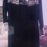 مانتو مشکی سوزن دوزی