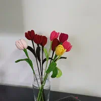 گل های بافتی لاله