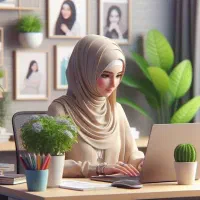 منشی خانم در مرکز مشاوره و روانشناسی