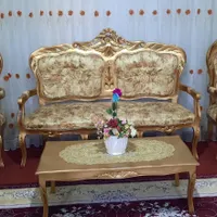 مبل سلطنتی ۹نفره کارکرده|مبلمان خانگی و میز عسلی|تاکستان, |دیوار