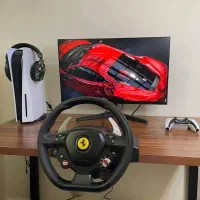 فرمان بازی پی اس Thrustmaster T80 Ferrari با استند