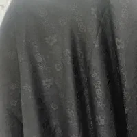 قواره چادر مشکی 4 متر و نیم طرح دار