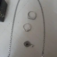 انگشتر نقره زنجیر نقره