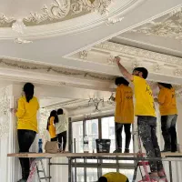 آموزش و اجرا پتینه گچبری مدرن نقاشی دیوار حرفه ای