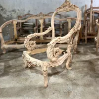 کلاف خام مبل مدل لیون تمام چوب راش