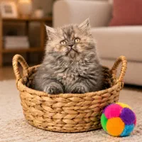 بریتیش لانگ هیر اسموکی ماده خرسی