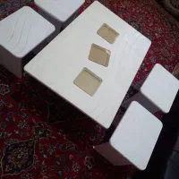 میز جلو مبل با چهار عدد عسلی