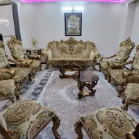 مبل سلطنتی ۱۱ نفر همراه میز نهارخوری ۶ نفره