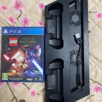 پایه خنک کننده ps4 slim همراه یک بازی lego