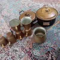 دیگ مسی  لیوان شیرجوش