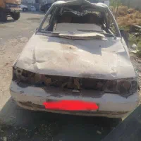پراید مدل ۸۸ ۱۳۲ زیر آوار بوده