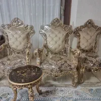 مبل استیل نو نو همراه با آیینه و کنسول