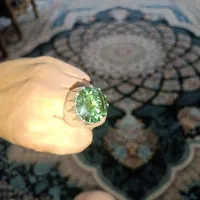 انگشتر نقره الماس روس