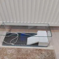 اکواریوم شیشه خم با پمپ تصفیه