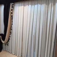 دو عدد پرده حریر شاین دار