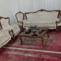 مبلمان نه نفره کلاسیک و میز نهارخوری هشت نفره