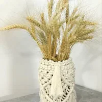 گلدان مکرومه الماسی
