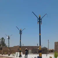 پایه چراغ ودوربین پایه پرچم نیمکت سطل زباله